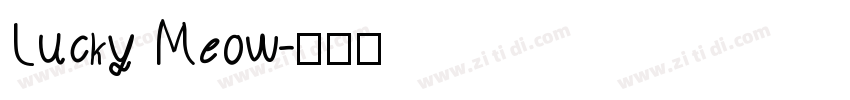 Lucky Meow字体转换